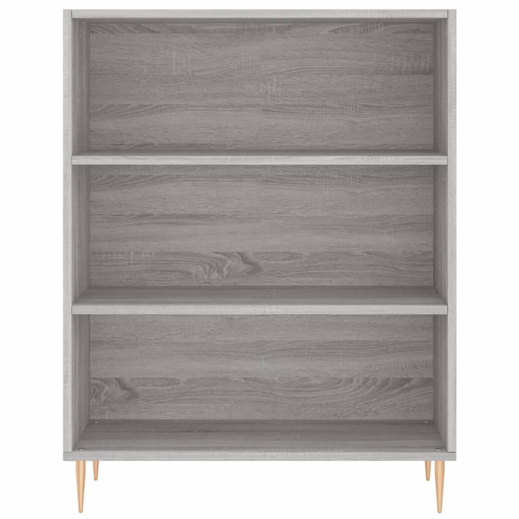 skab 69,5x32,5x90 cm konstrueret træ grå sonoma-eg