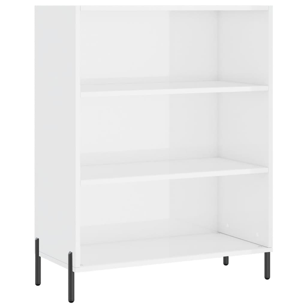 skab 69,5x32,5x90 cm konstrueret træ hvid højglans