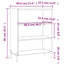 skab 69,5x32,5x90 cm konstrueret træ betongrå
