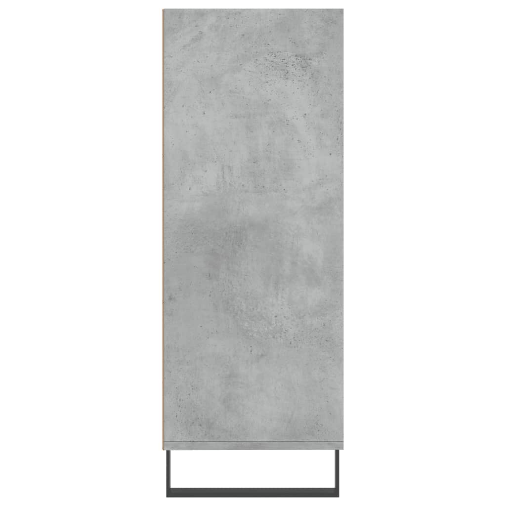 skab 69,5x32,5x90 cm konstrueret træ betongrå