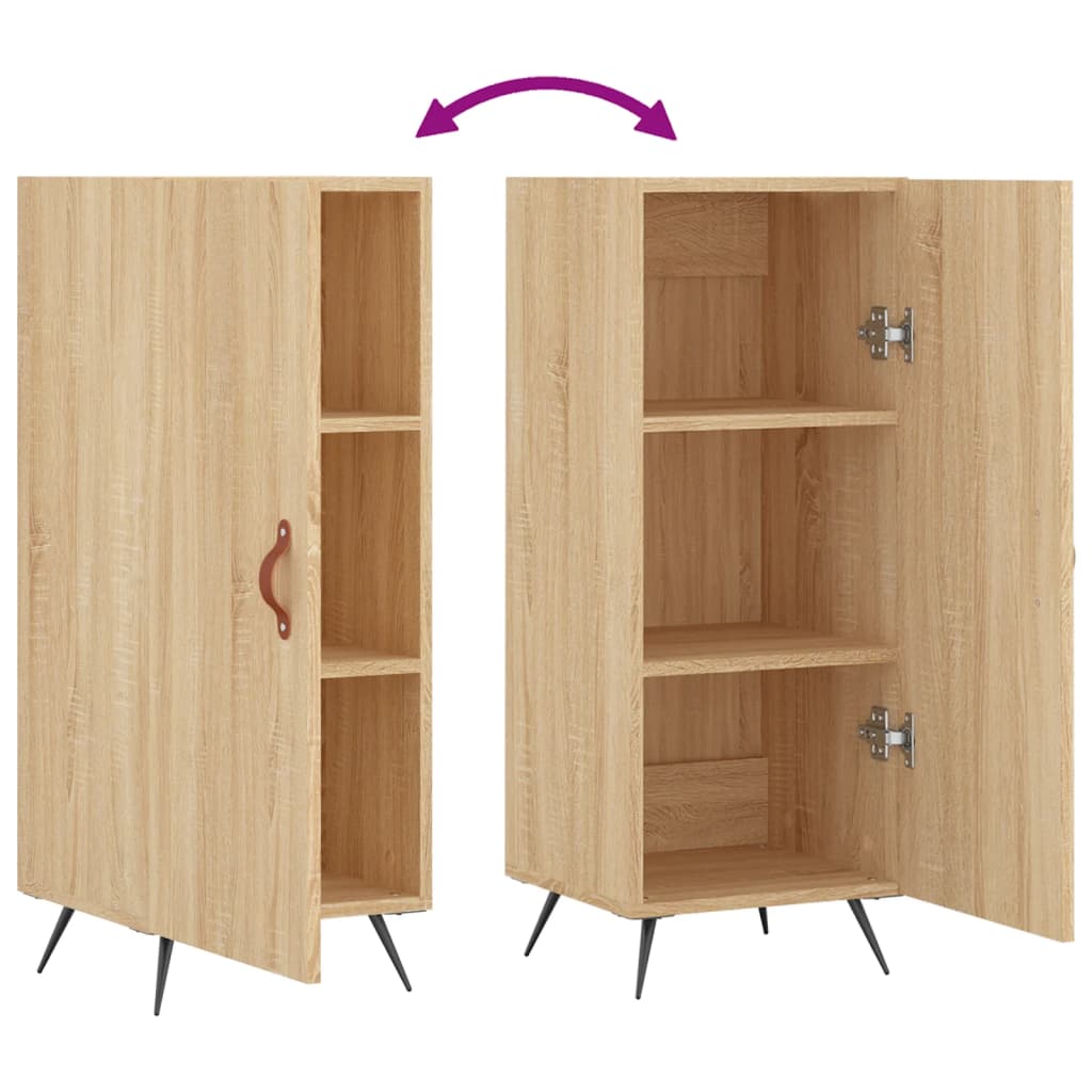 skænk 34,5x34x90 cm konstrueret træ sonoma-eg