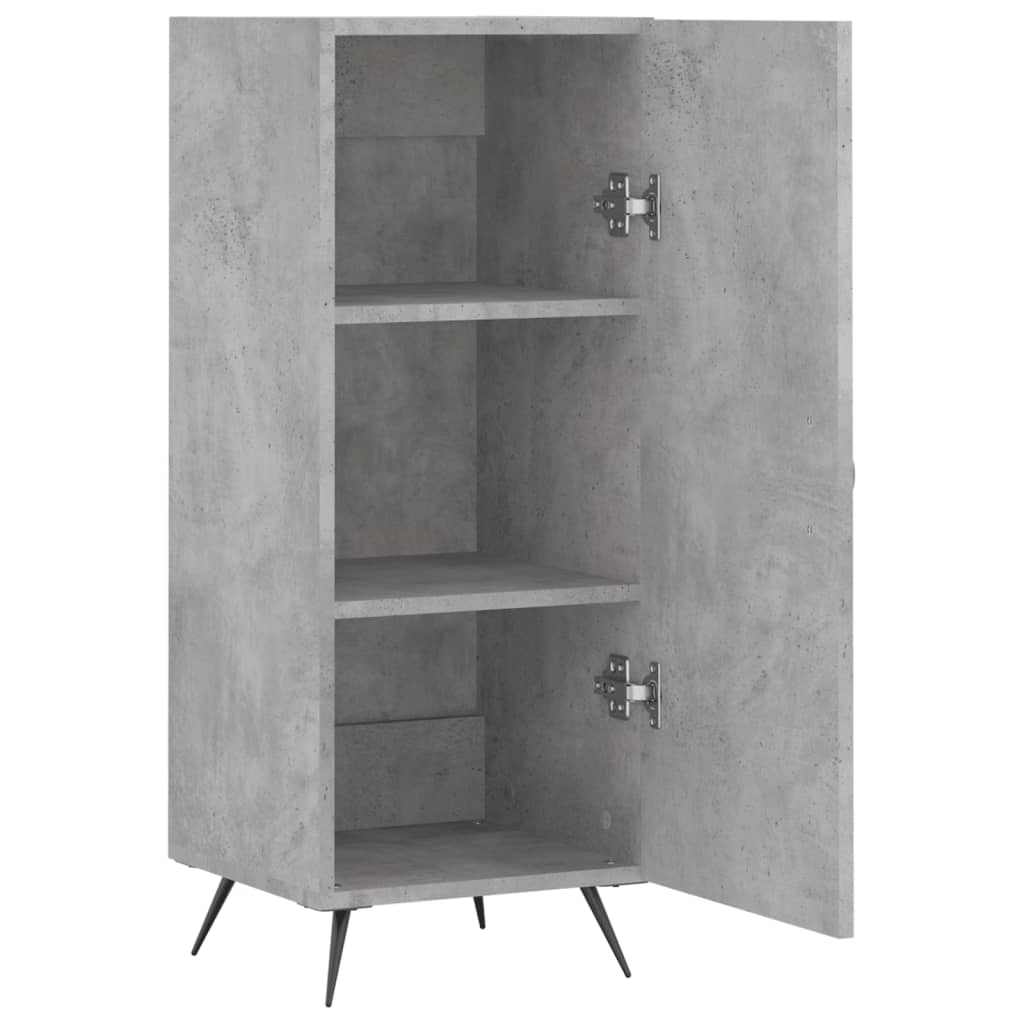 skænk 34,5x34x90 cm konstrueret træ betongrå