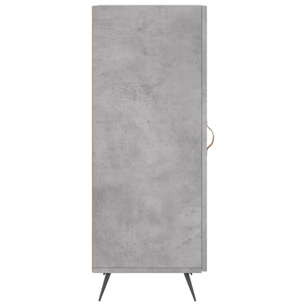 skænk 34,5x34x90 cm konstrueret træ betongrå