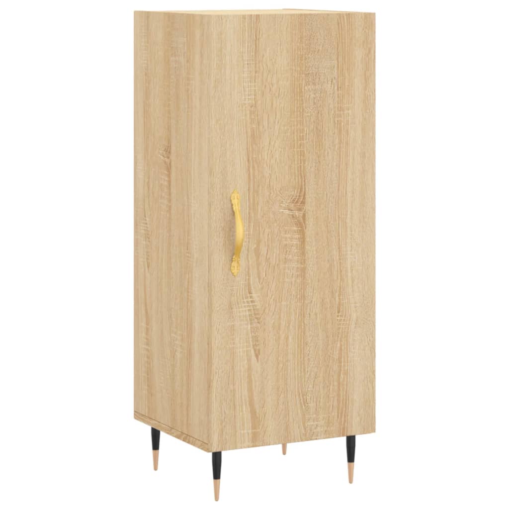 skænk 34,5x34x90 cm konstrueret træ sonoma-eg