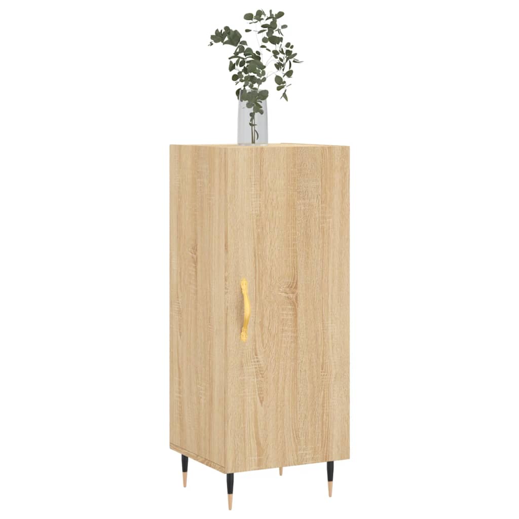 skænk 34,5x34x90 cm konstrueret træ sonoma-eg