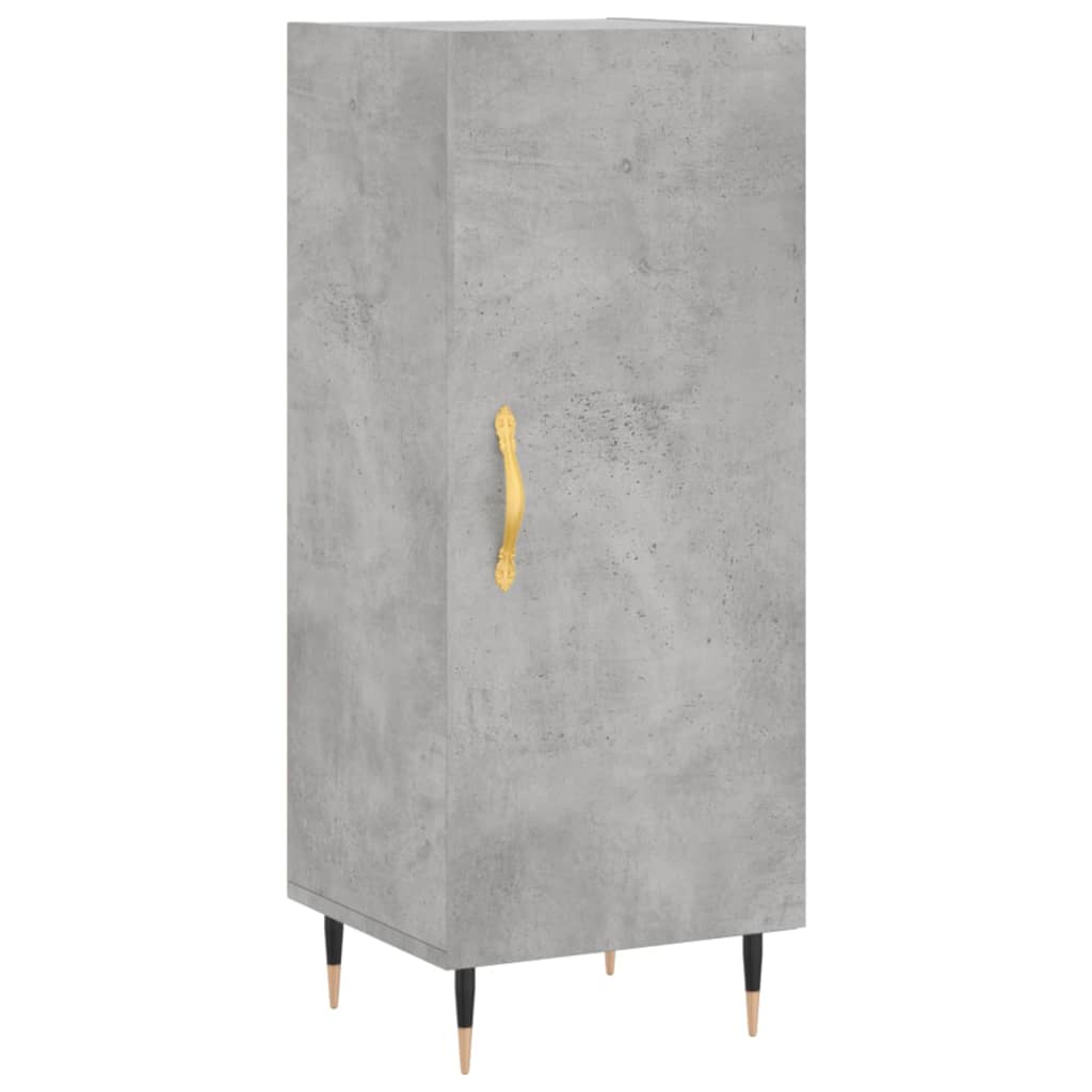 skænk 34,5x34x90 cm konstrueret træ betongrå