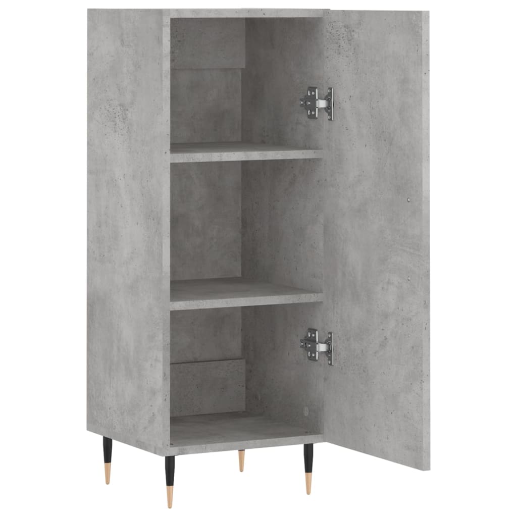 skænk 34,5x34x90 cm konstrueret træ betongrå