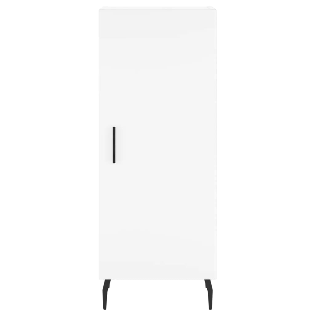 skænk 34,5x34x90 cm konstrueret træ hvid