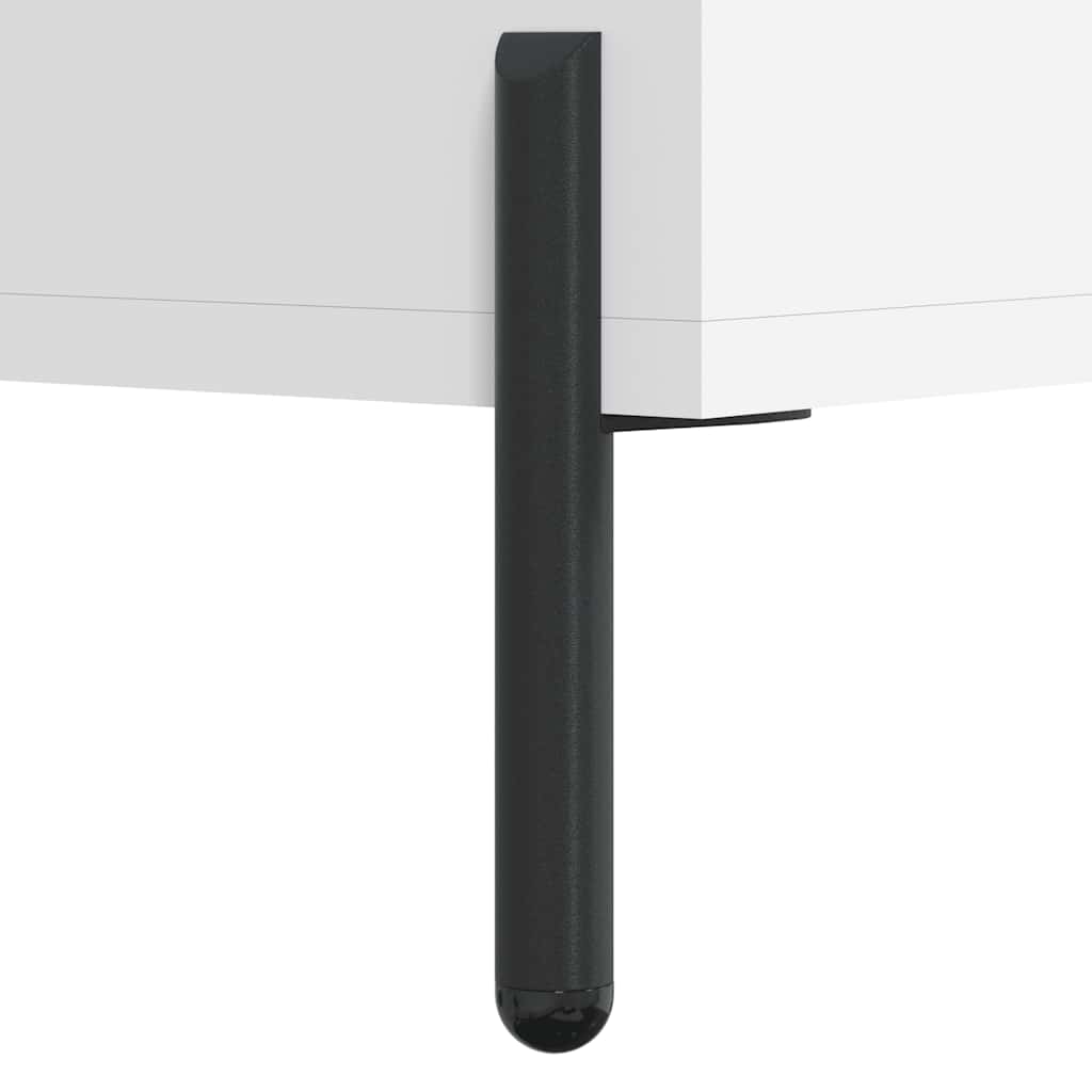skænk 34,5x34x90 cm konstrueret træ hvid
