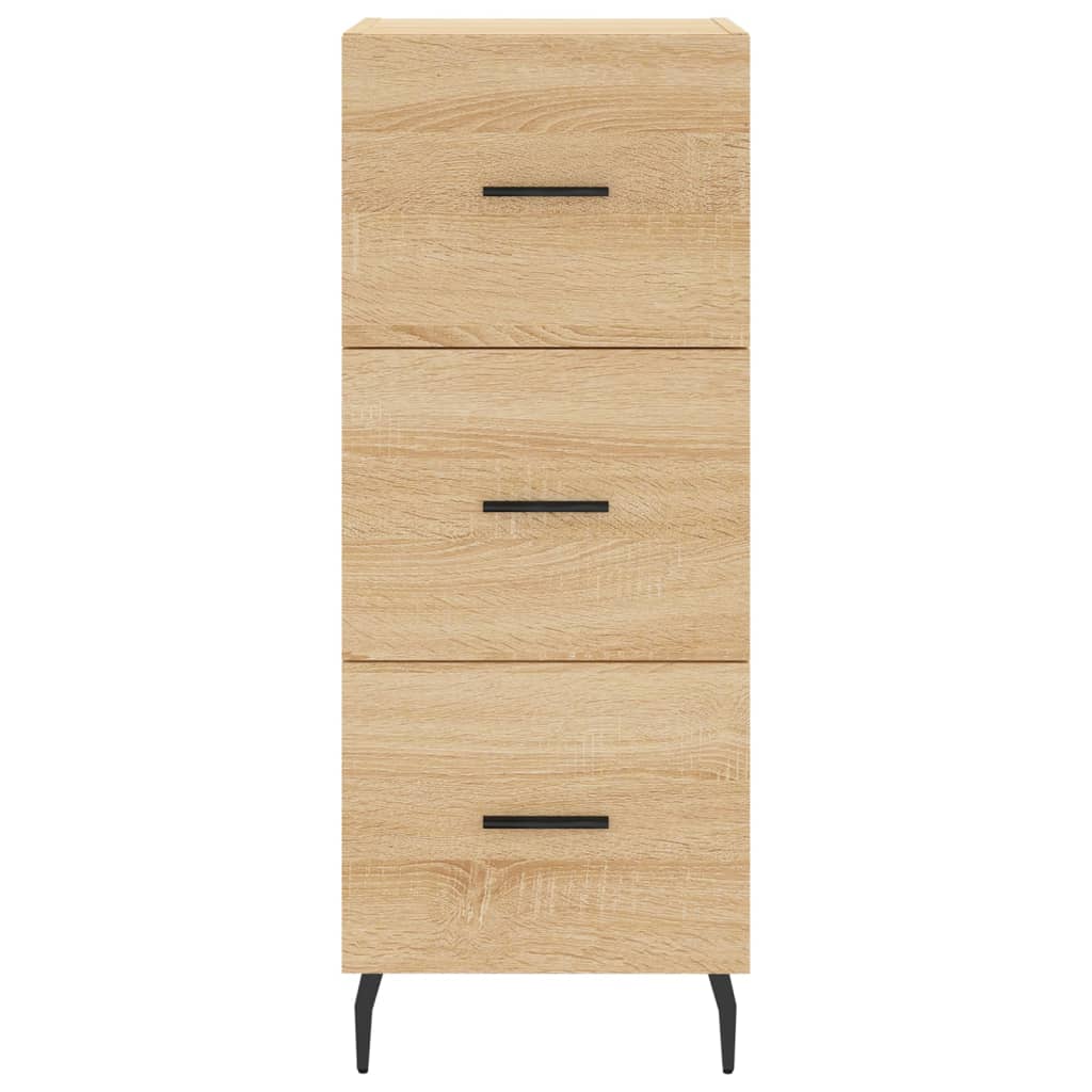 skænk 34,5x34x90 cm konstrueret træ sonoma-eg