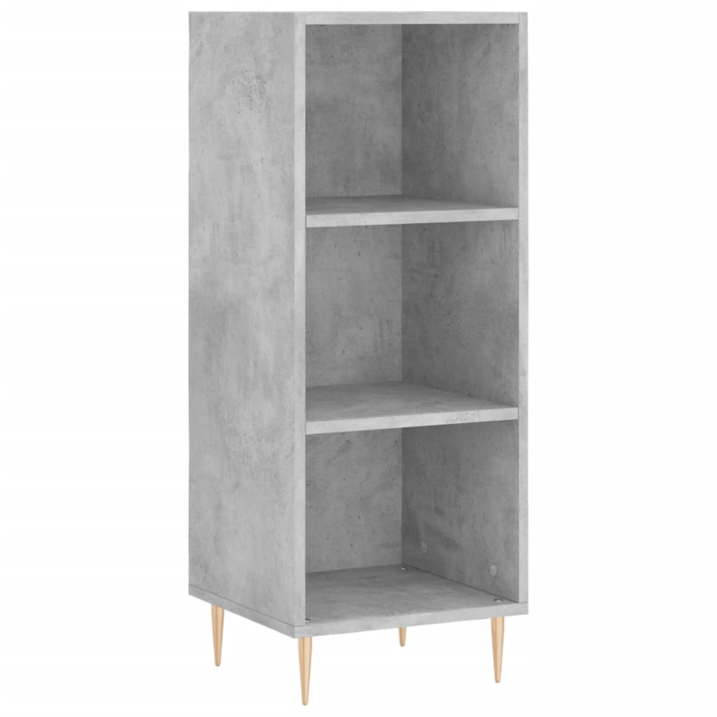 skænk 34,5x32,5x90 cm konstrueret træ betongrå