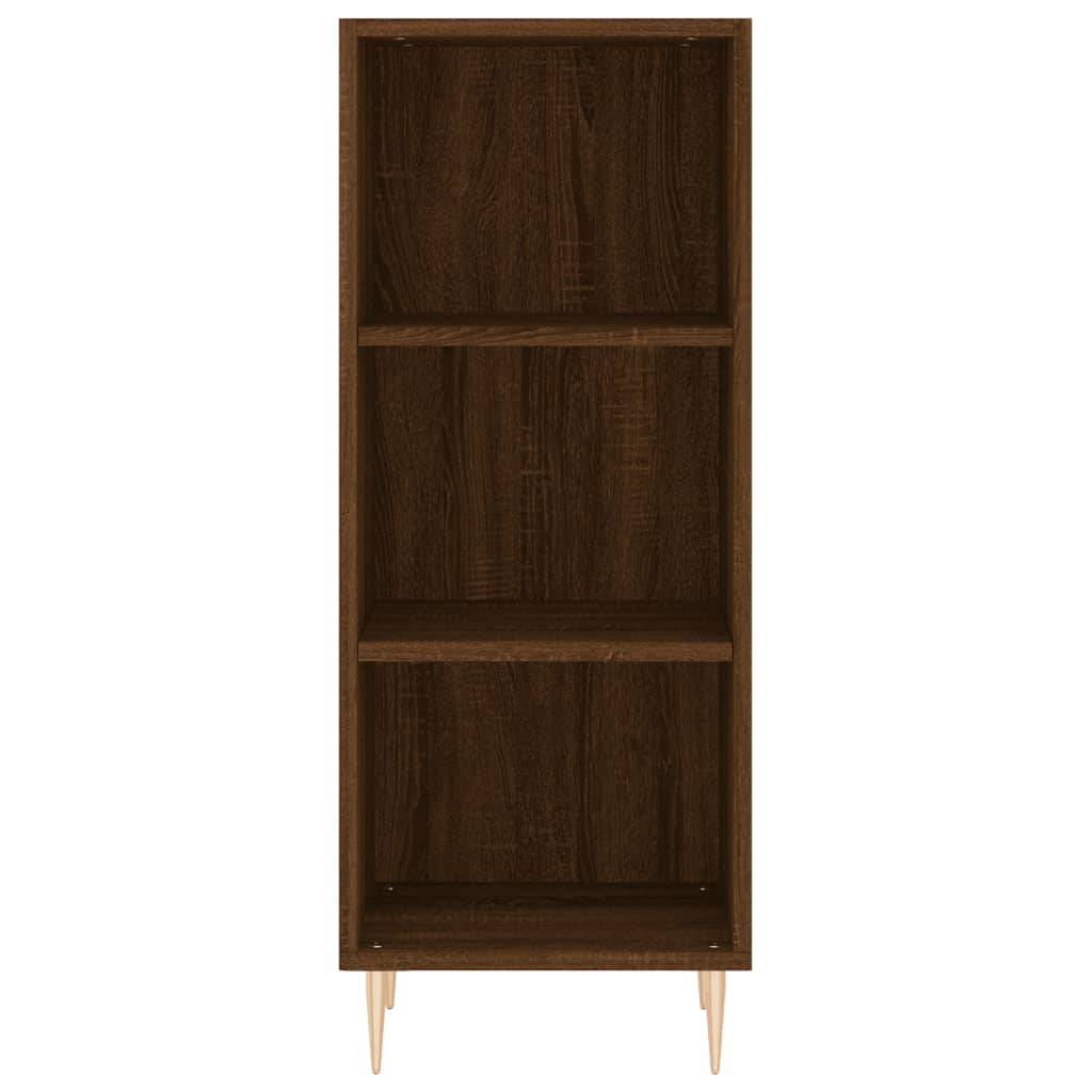 skænk 34,5x32,5x90 cm konstrueret træ brun egetræsfarve