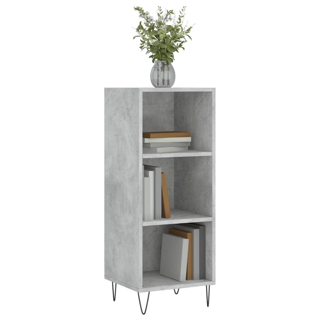 skænk 34,5x32,5x90 cm konstrueret træ betongrå