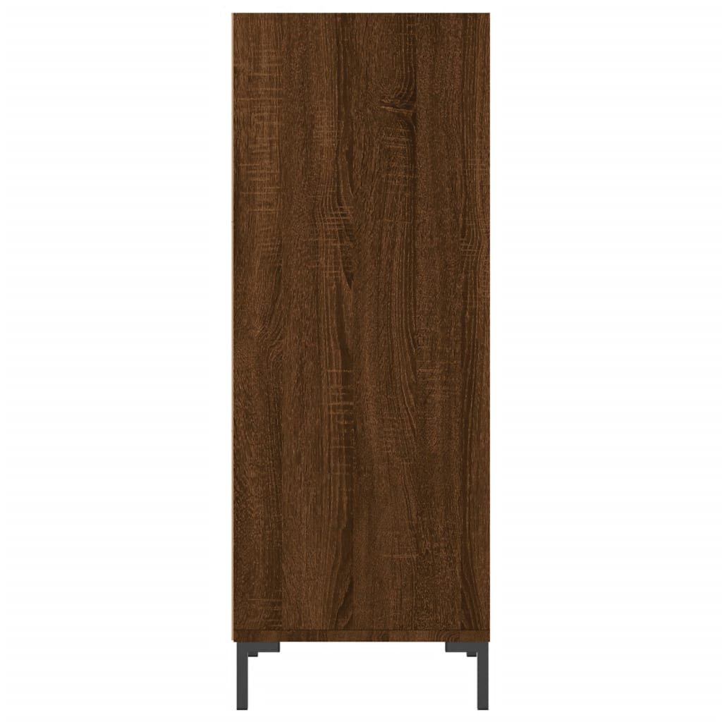 skænk 34,5x32,5x90 cm konstrueret træ brun egetræsfarve