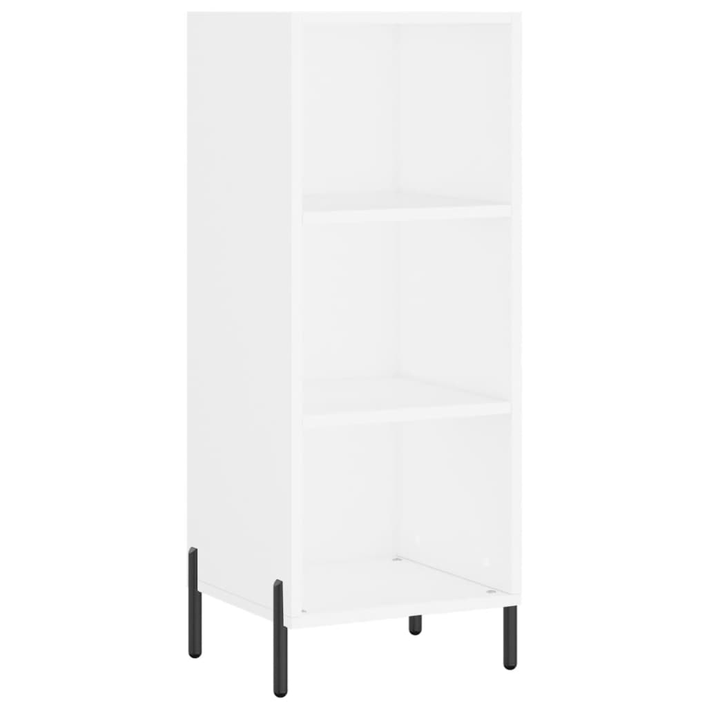 skænk 34,5x32,5x90 cm konstrueret træ hvid