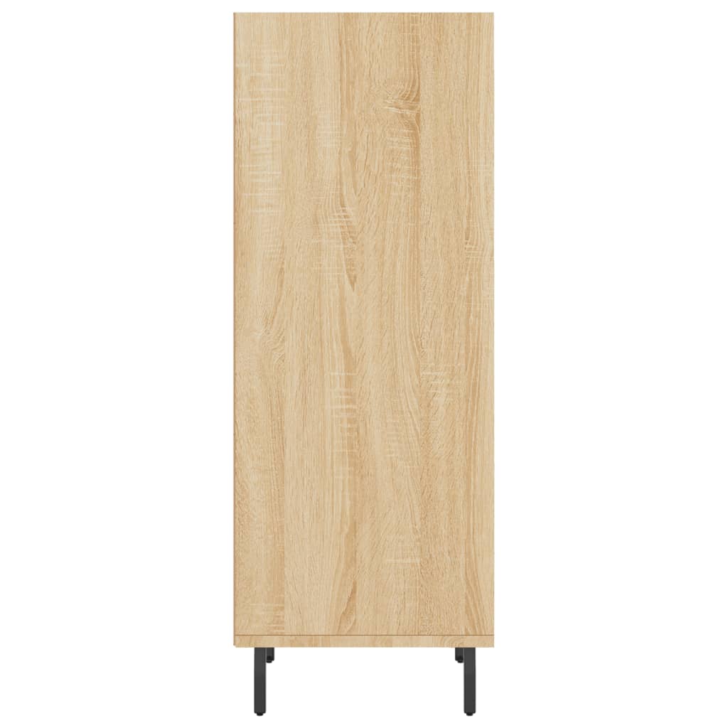 skænk 34,5x32,5x90 cm konstrueret træ sonoma-eg