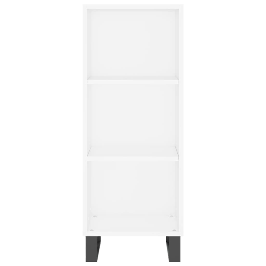 skænk 34,5x32,5x90 cm konstrueret træ hvid