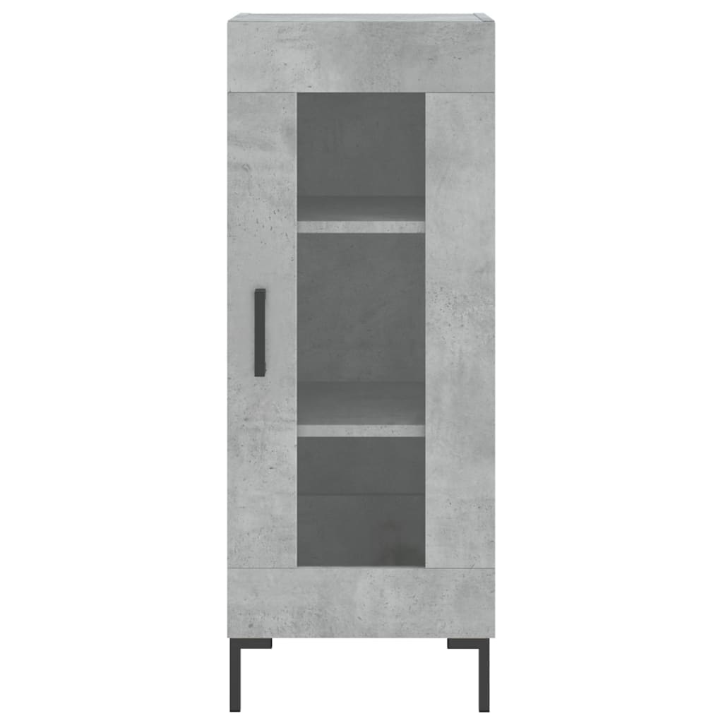 skænk 34,5x34x90 cm konstrueret træ betongrå