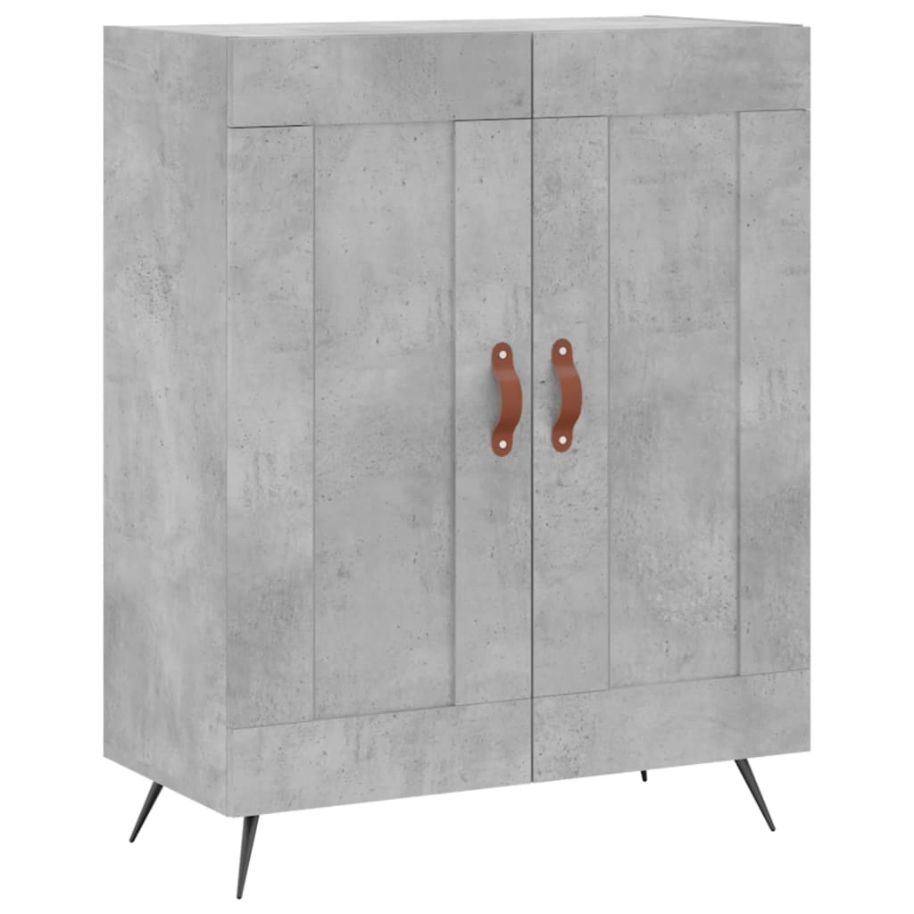 skænk 69,5x34x90 cm konstrueret træ betongrå