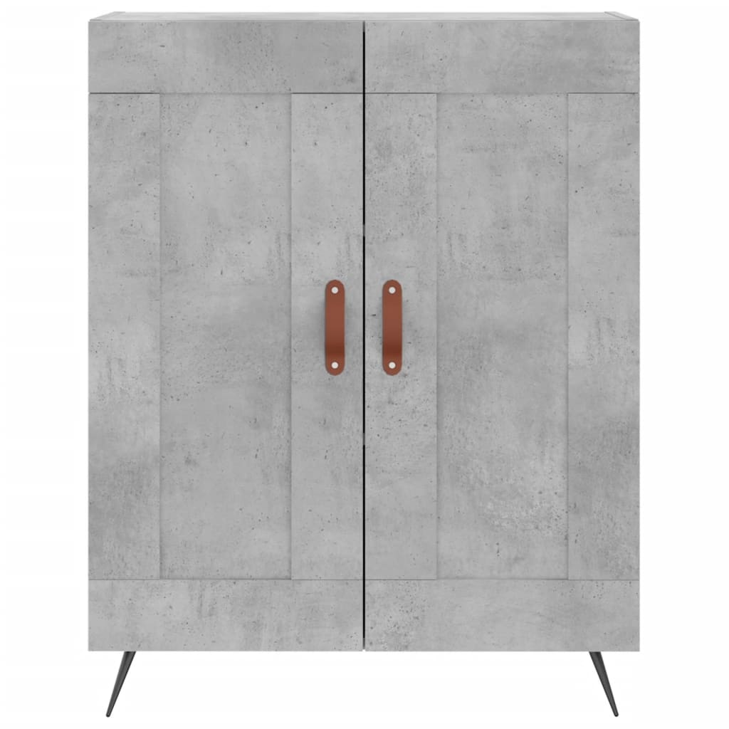 skænk 69,5x34x90 cm konstrueret træ betongrå