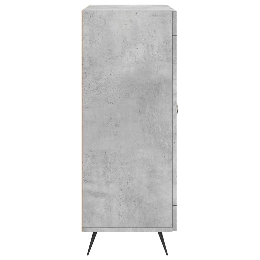skænk 69,5x34x90 cm konstrueret træ betongrå