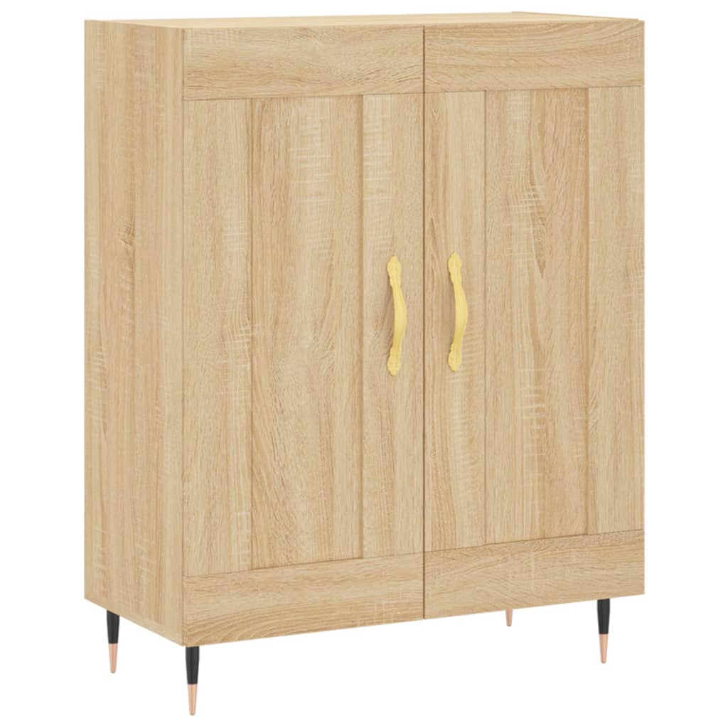 skænk 69,5x34x90 cm konstrueret træ sonoma-eg