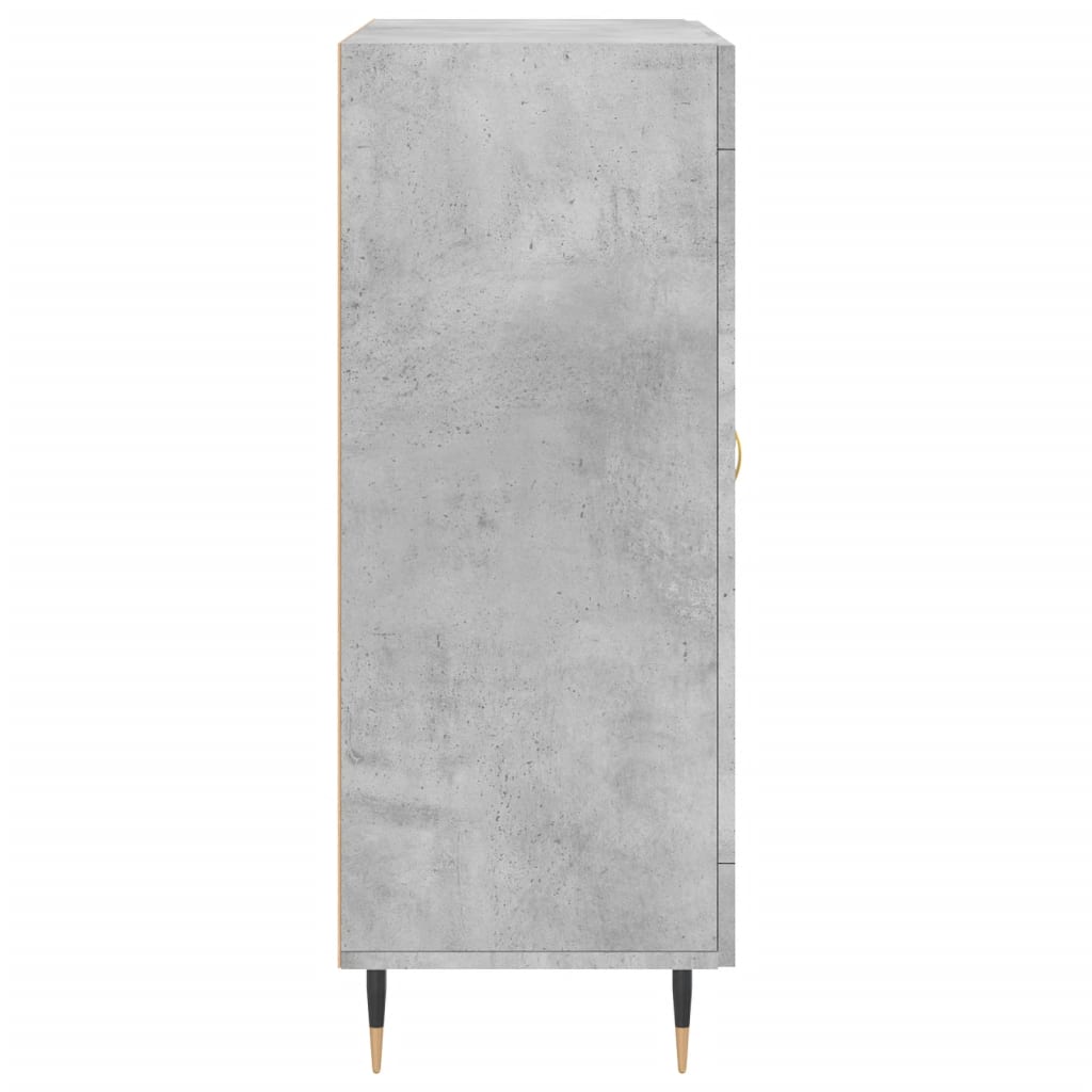 skænk 69,5x34x90 cm konstrueret træ betongrå