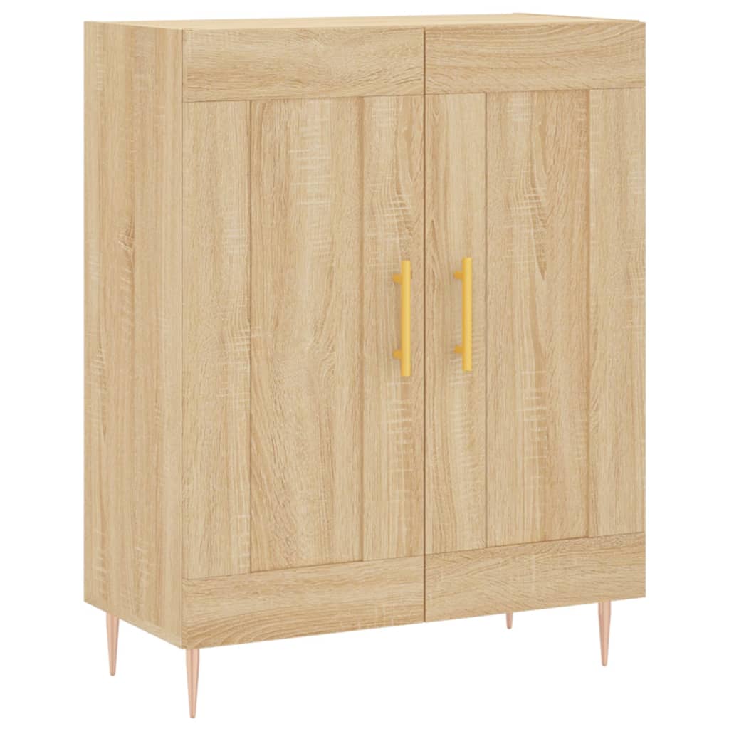 skænk 69,5x34x90 cm konstrueret træ sonoma-eg
