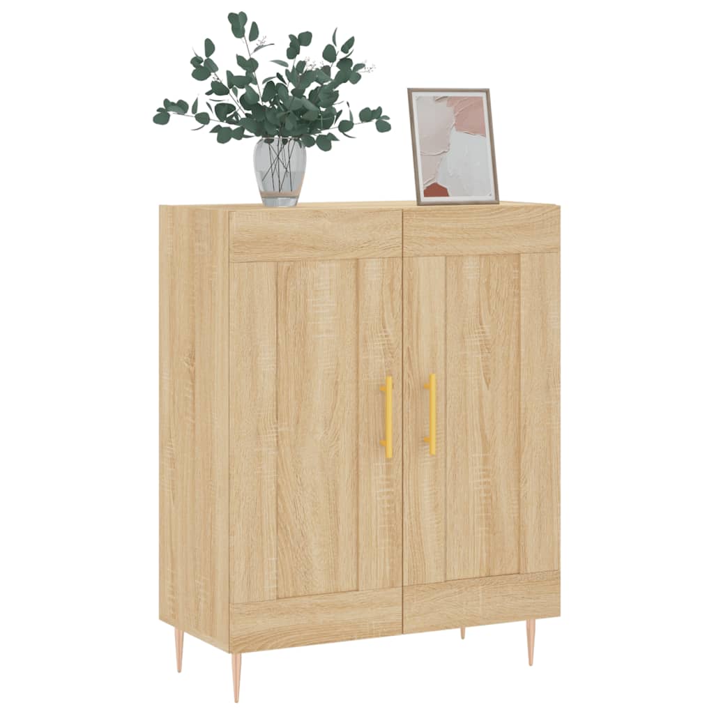 skænk 69,5x34x90 cm konstrueret træ sonoma-eg