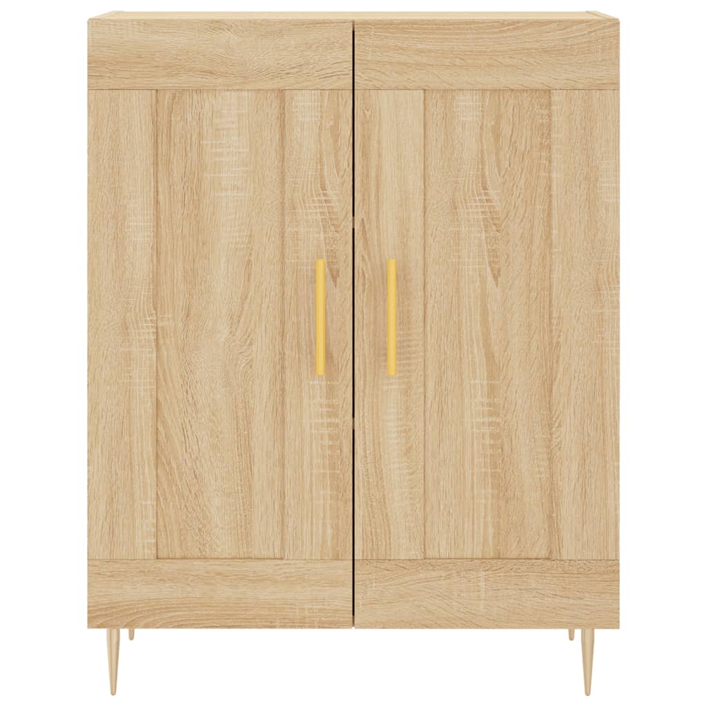 skænk 69,5x34x90 cm konstrueret træ sonoma-eg