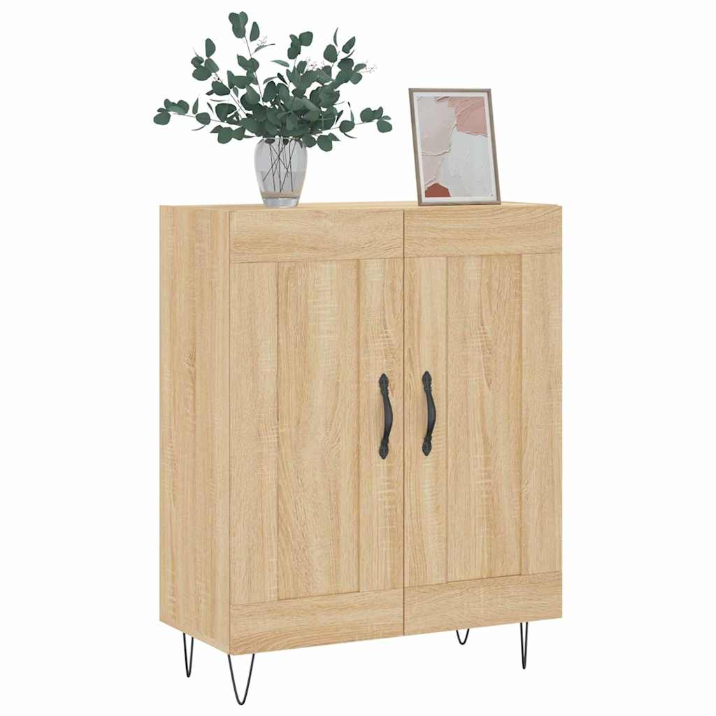skænk 69,5x34x90 cm konstrueret træ sonoma-eg