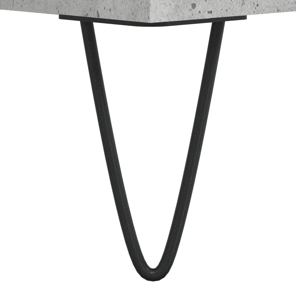skænk 69,5x34x90 cm konstrueret træ betongrå