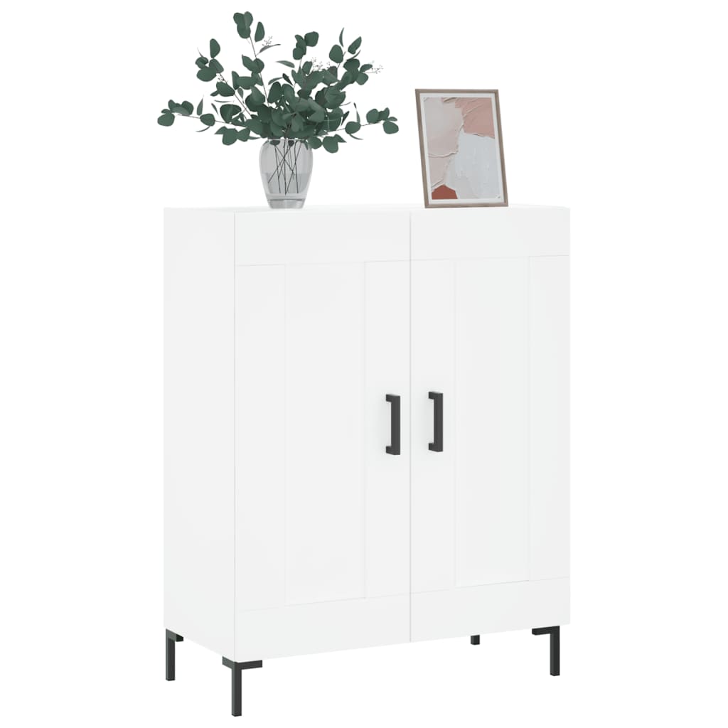 skænk 69,5x34x90 cm konstrueret træ hvid