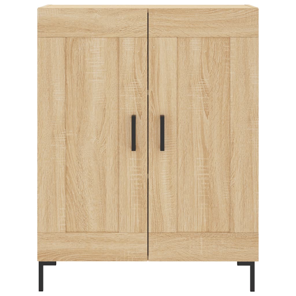 skænk 69,5x34x90 cm konstrueret træ sonoma-eg