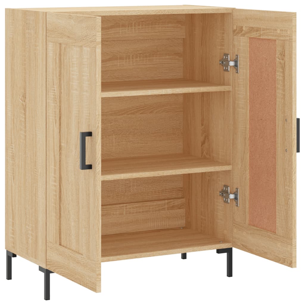 skænk 69,5x34x90 cm konstrueret træ sonoma-eg