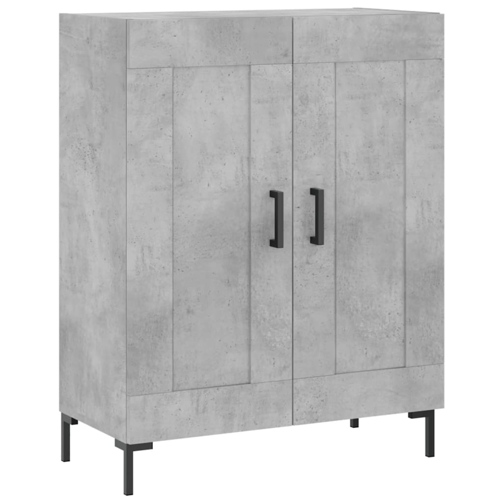 skænk 69,5x34x90 cm konstrueret træ betongrå