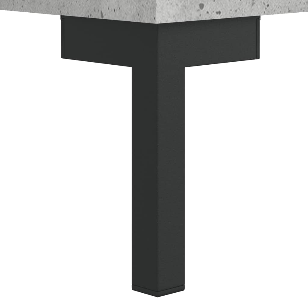 skænk 69,5x34x90 cm konstrueret træ betongrå
