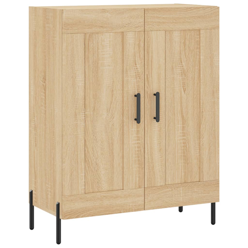 skænk 69,5x34x90 cm konstrueret træ sonoma-eg