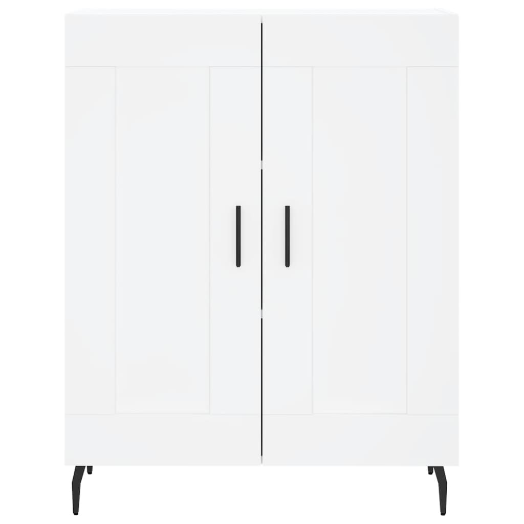 skænk 69,5x34x90 cm konstrueret træ hvid