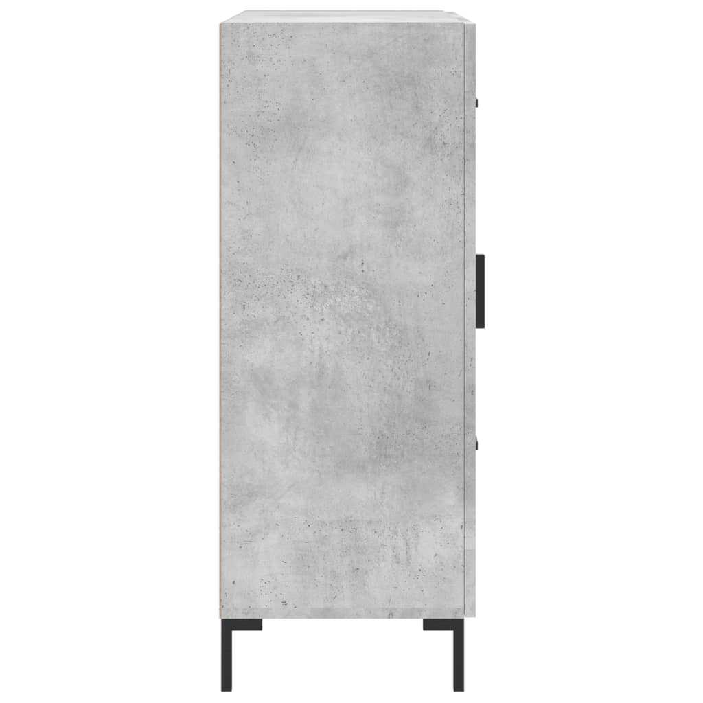skænk 69,5x34x90 cm konstrueret træ betongrå