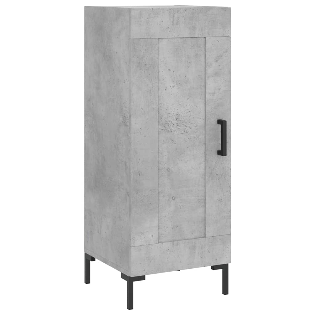 skænk 34,5x34x90 cm konstrueret træ betongrå