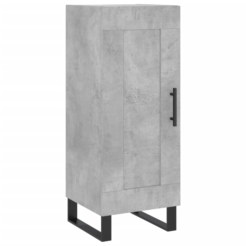 skænk 34,5x34x90 cm konstrueret træ betongrå