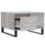 sofabord 55x55x36,5 cm konstrueret træ grå sonoma-eg