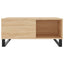 sofabord 80x80x36,5 cm konstrueret træ sonoma-eg
