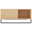 sofabord 80x80x36,5 cm konstrueret træ sonoma-eg