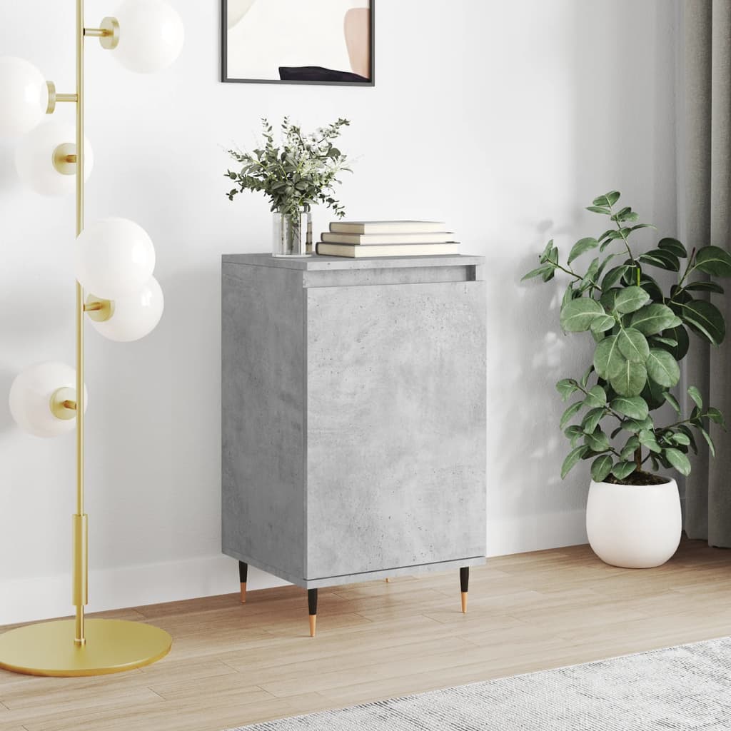 skænk 40x35x70 cm konstrueret træ betongrå