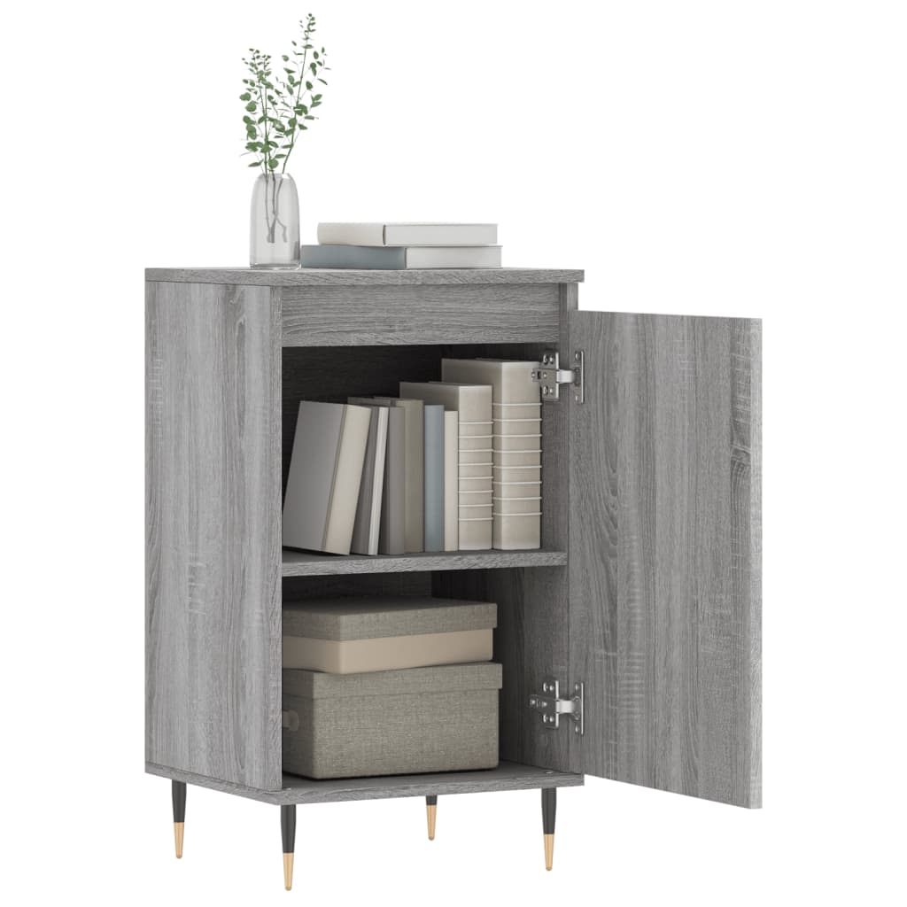 skænk 40x35x70 cm konstrueret træ grå sonoma-eg