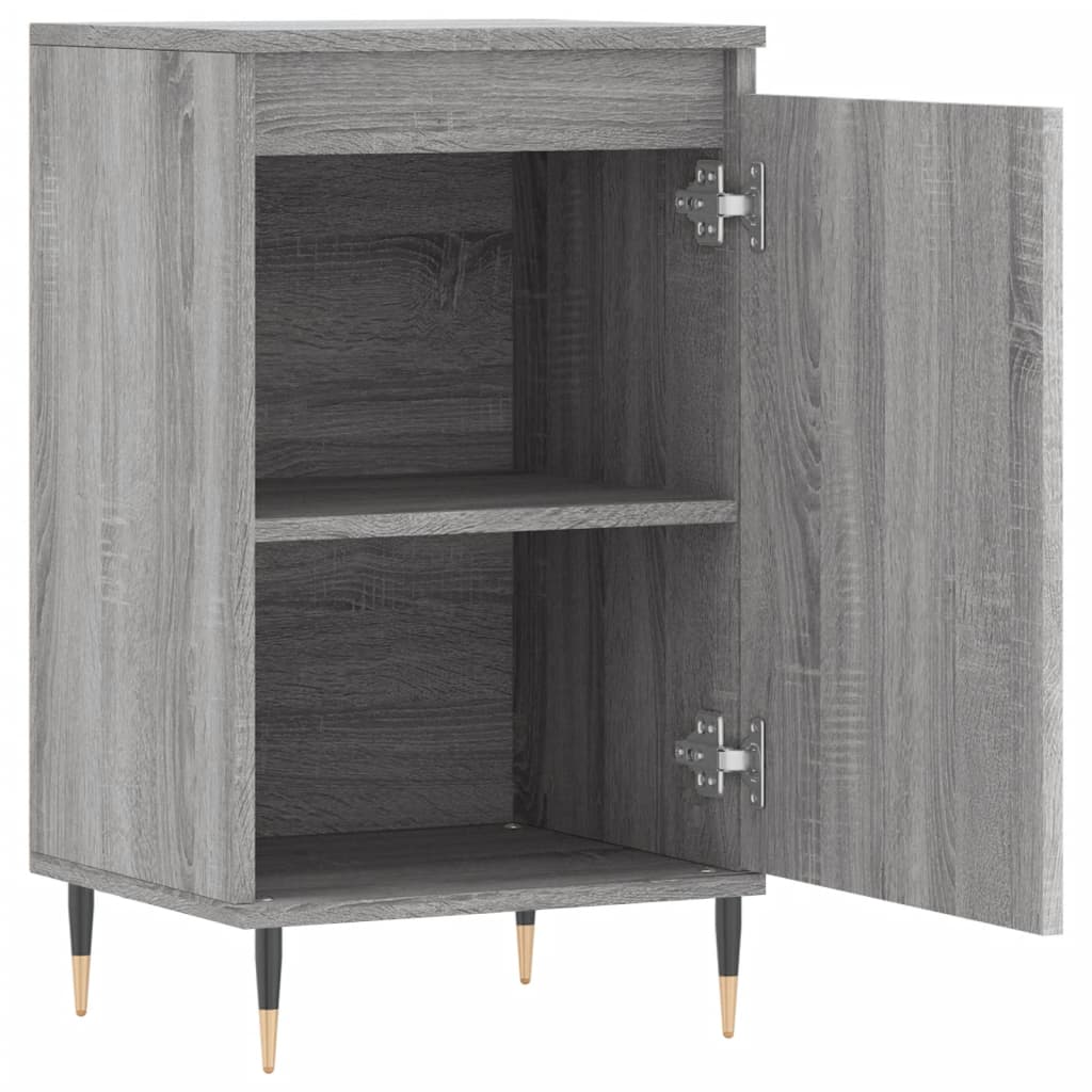 skænk 40x35x70 cm konstrueret træ grå sonoma-eg