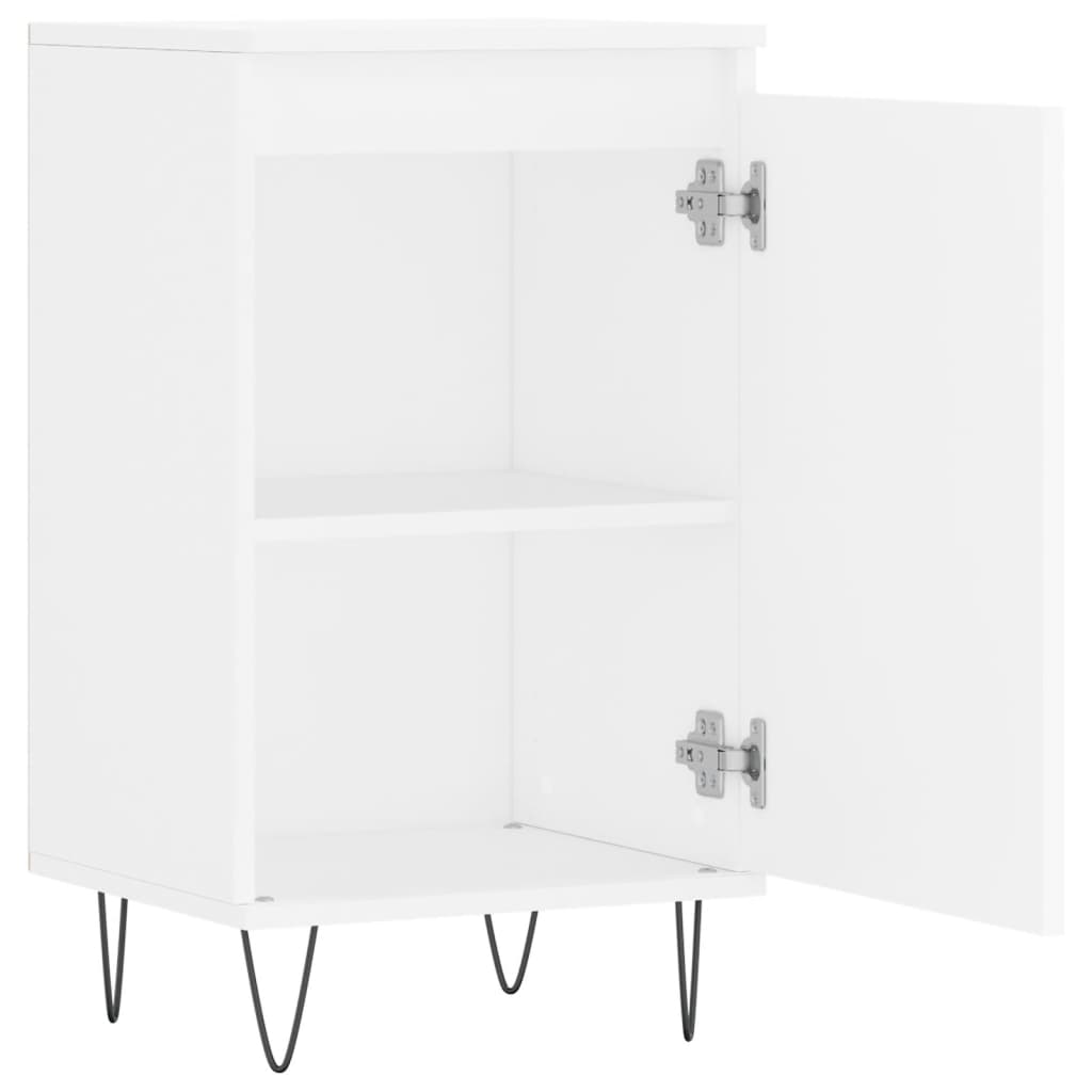 skænk 40x35x70 cm konstrueret træ hvid