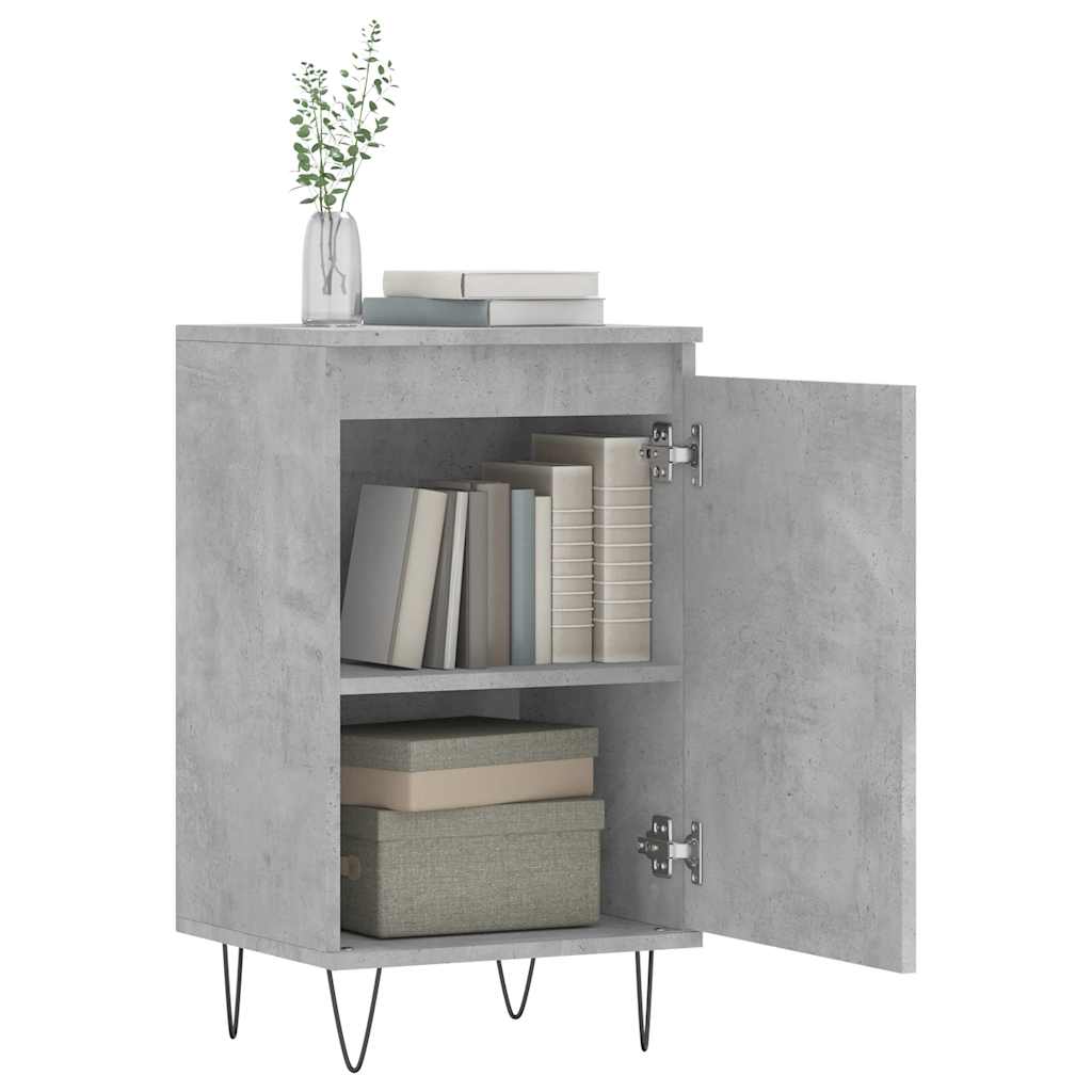 skænk 40x35x70 cm konstrueret træ betongrå